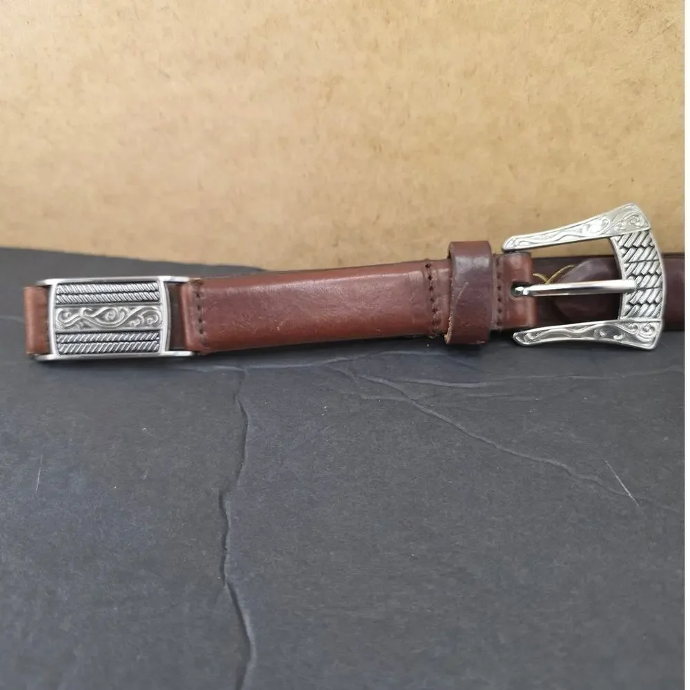 Kim Rogers Leather belt westen style size M